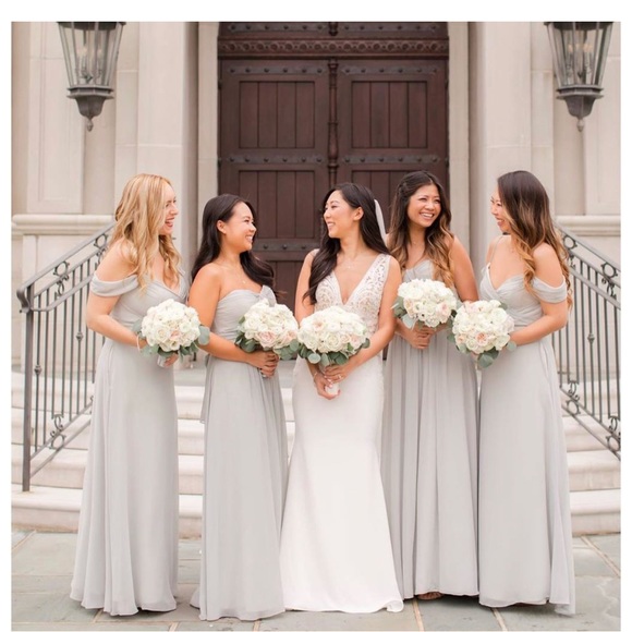 GRACE CONVERTIBLE DRESS DOVE GRAY SIZE M - Picture 2 of 13